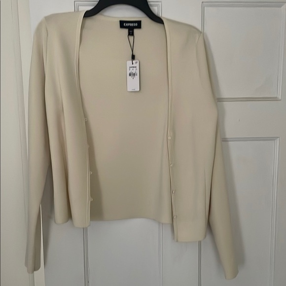 Express Women's Beige Cardigan - Picture 1 of 2